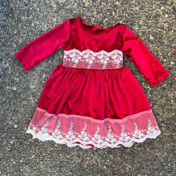holiday velvet dress , 18-24 months - Picture 8 of 9